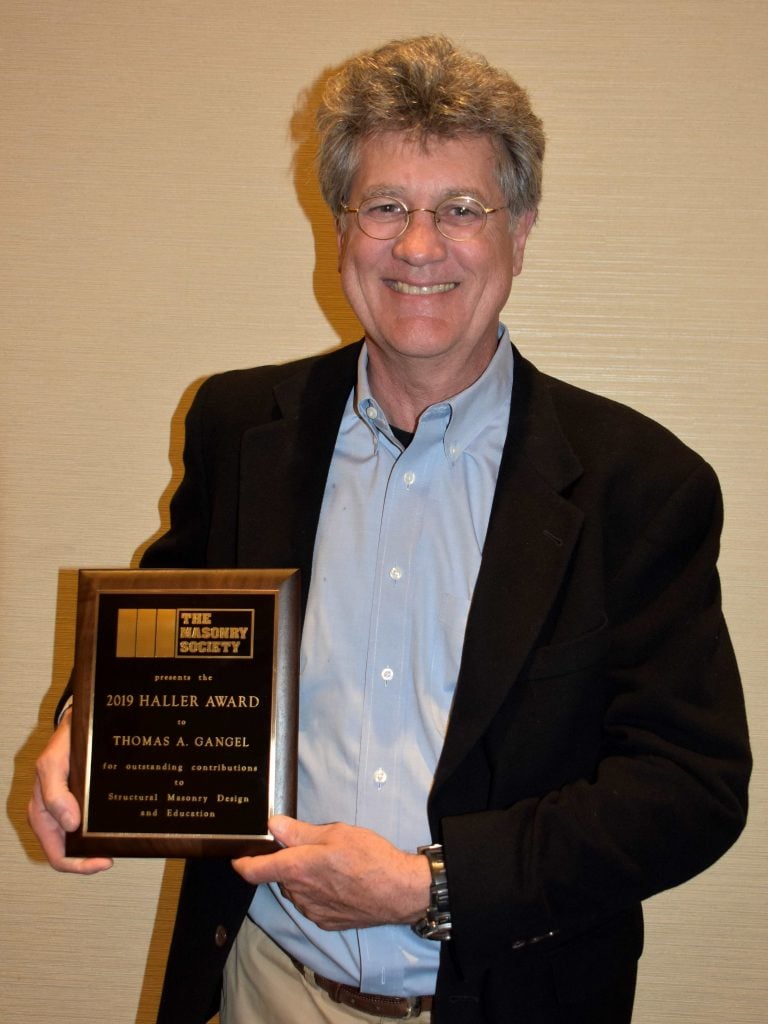 Tom Gangel - 2019 Haller Award Recipient